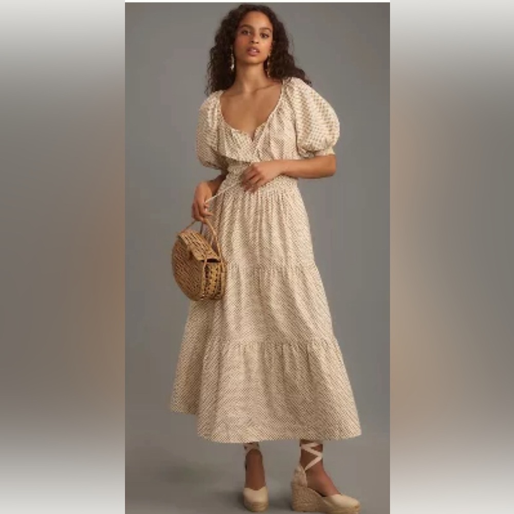 Cream colored maxi dress